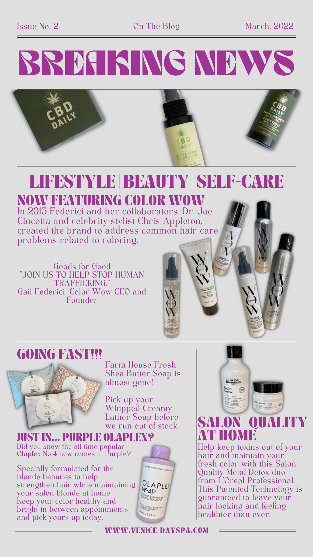 Now Featuring Color Wow Venice Day Spa Best Salon Spa in Venice FL